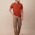 LINEN BLEND FLATKNIT POLO