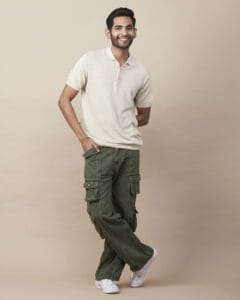 LINEN BLEND FLATKNIT POLO