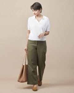 LINEN BLEND FLATKNIT POLO