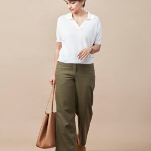 LINEN BLEND FLATKNIT POLO