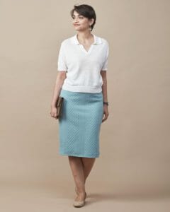 LINEN BLEND FLATKNIT POLO