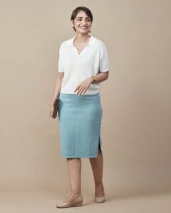 LINEN BLEND FLATKNIT POLO