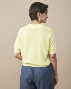 LINEN BLEND FLATKNIT POLO