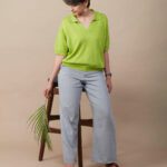 LINEN BLEND FLATKNIT POLO