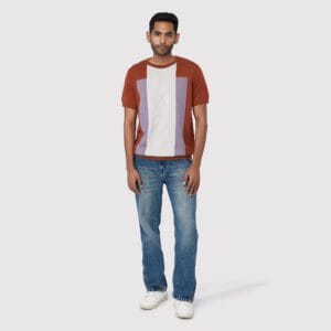 THREE BLOCK COLOR TEE