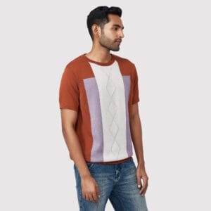 THREE BLOCK COLOR TEE