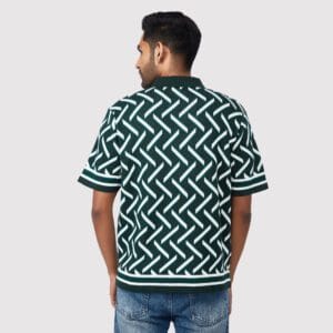 TRIANGLE  JACQ. KNIT SHIRT