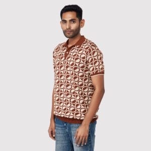 WOODBURN JACQUARD KNIT POLO