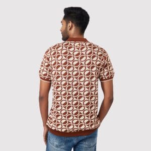 WOODBURN JACQUARD KNIT POLO