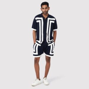 RECTANGLE BLOCK POLO SHIRT