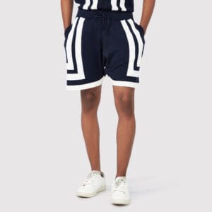 RECTANGLE BLOCK KNIT SHORTS