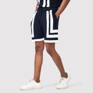 RECTANGLE BLOCK KNIT SHORTS
