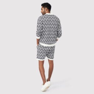 ILLUSION JACQUARD KNIT SHORTS