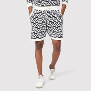 ILLUSION JACQUARD KNIT SHORTS