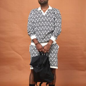 ILLUSION JACQUARD KNIT POLO