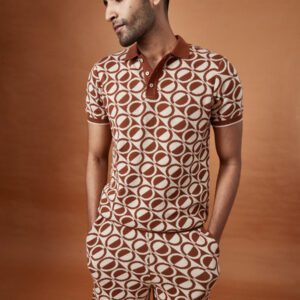 WOODBURN JACQUARD KNIT POLO