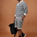 ILLUSION JACQUARD KNIT SHORTS